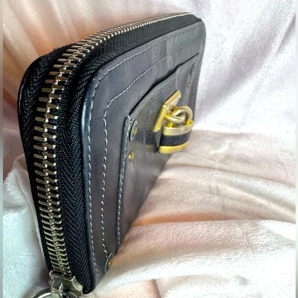 Chloé Paddington Zip Wallet in Black Leather Vintage Collector’s Piece - Picture 4 of 12